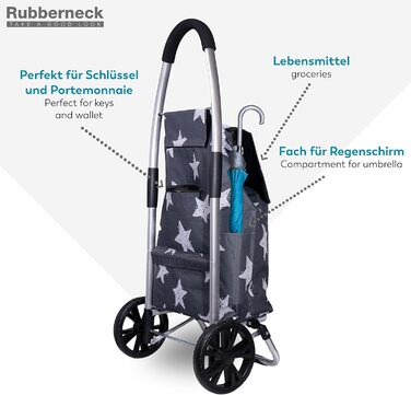 Складаний візок для покупок Rubberneck - легкий та місткий