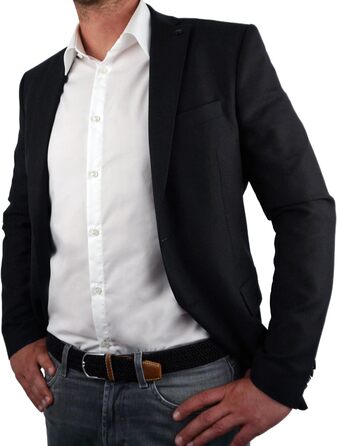 Плетіний еластичний ремінь DonDon для жінок та чоловіків, чорний, 100-120 см