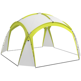 Намет Event Shelter від Outsunny, 3,5 x 3,5 м з дверцятами на гачках, водовідштовхувальний, зимостійкий, ідеальний для саду, вечірок, фестивалів, кемпінгу. Зелений колір | Aosom