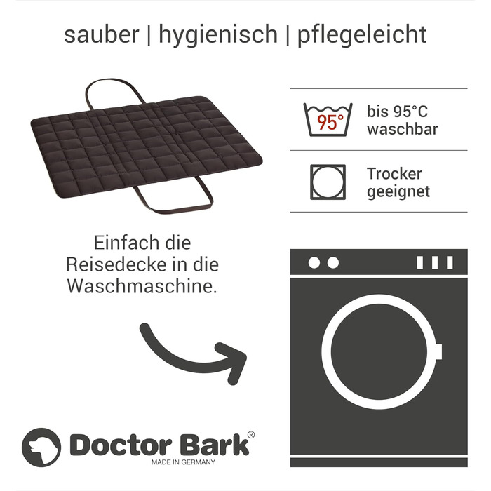 Сумка для подорожей з собакою Doctor Bark: зручна сумка-подушка, підходить для алергіків, великий розмір, коричнева