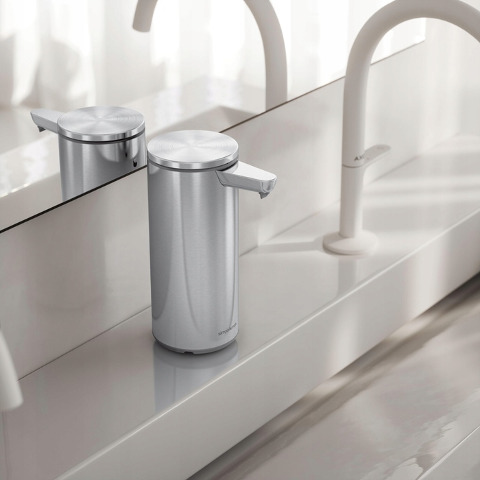Безконтактний дозатор для мила Simplehuman, настільний, 266 мл, сріблястий