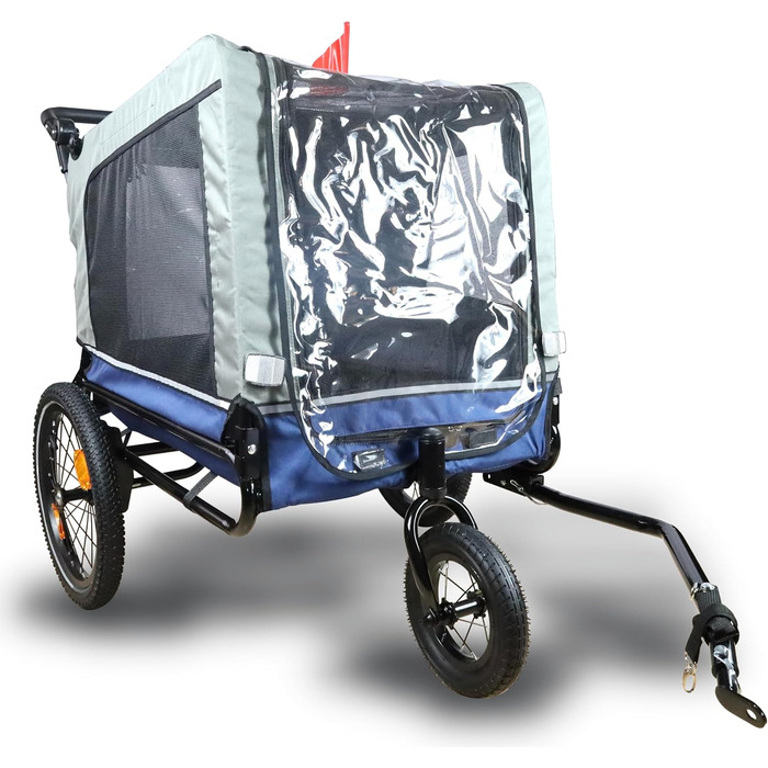 Фросал Причіп для велосипеда для собак Лассе - універсальний причіп-біговий візок для собак, трейлер для собак