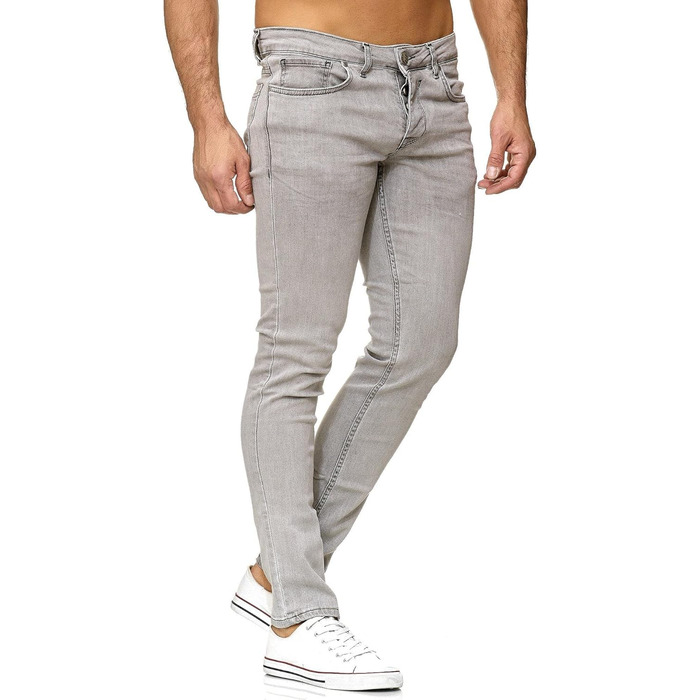 Чоловічі джинси Tazzio Slim Fit сірі, еластичні, модель 16533, 32W/34L