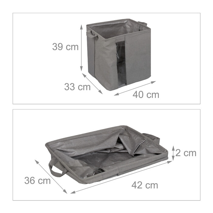 Relaxdays Storage Basket with Clear Window