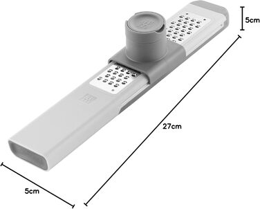 Терка дрібна ZWILLING Z-Cut мультифункціональна, нержавіюча сталь, сіра - для овочів та фруктів
