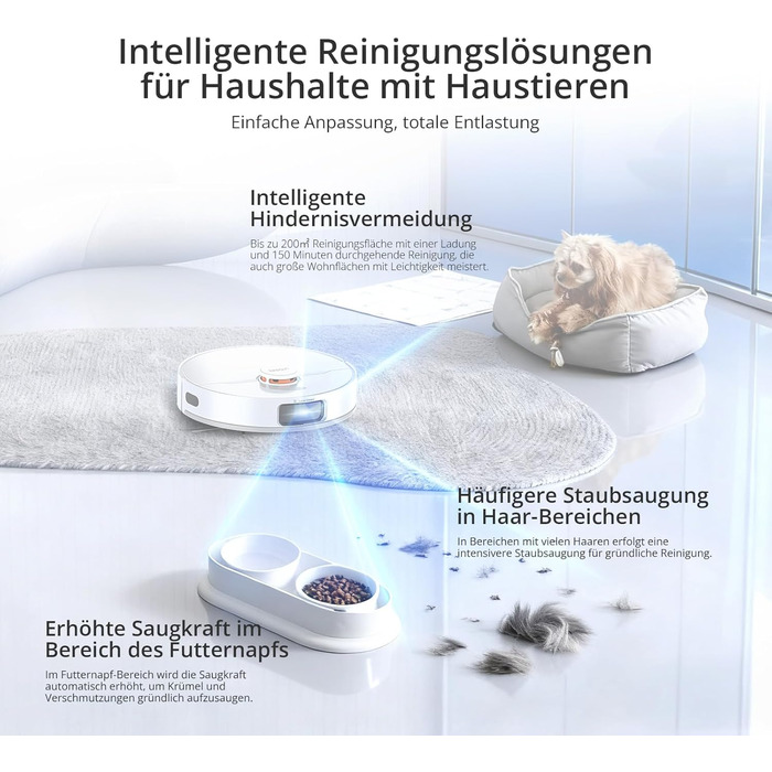 Робот-пилосос JONR T5 Pro Gen 2 з функцією миття, 15000Pa, сушка гарячим повітрям, антизаплутування, LiDAR-навігація, док-станція