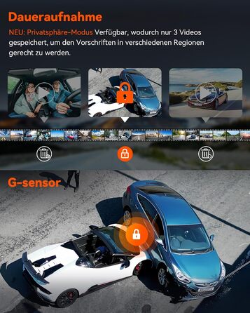 Відеореєстратор VANTRUE STARVIS 2: 4K + 1080P + 1440P, 3 канали, GPS, WiFi, паркувальний режим, нічне бачення, LTE (N4 Pro)