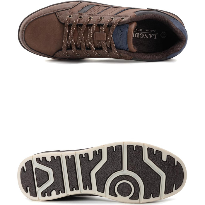 Чоловічі кросівки для активного відпочинку: легкі, дихаючі, розмір 41-46 EU, колір коричнево-блакитний