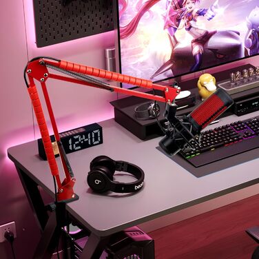 Кріплення для мікрофона HyperX QuadCast/ProCast червоне від YOUSHARES, професійний штатив-кріплення для мікрофонів