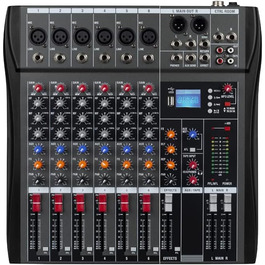 Професійний мікшер Weymic CK-Sseries для запису, DJ, сцени, караоке, з USB, 6-канальний