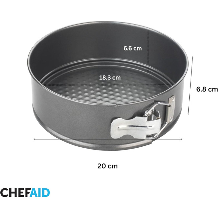 Форма для випічки тортів Chef Aid знімний дно, антипригарне покриття, 23 см
