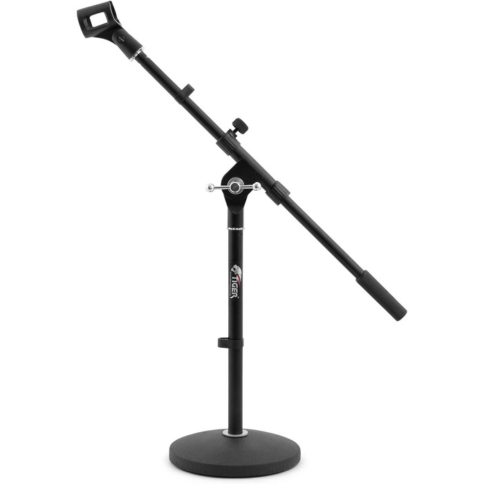 Стійка для мікрофона TIGER MCA49-BK для бас-бочки та гітарної колонки (одинарна, кругла база)