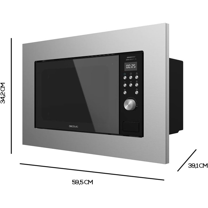 Мікрохвильова піч Enbau 700W Steel-Black