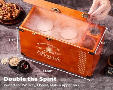 Електричний набір для копчення віскі в ретро стилі