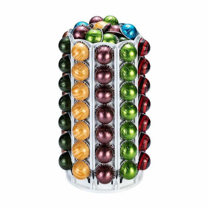 Підставка для капсул Nespresso та кавових подушечок Vertuo, біла (100+ капсул) - Опуклий сад