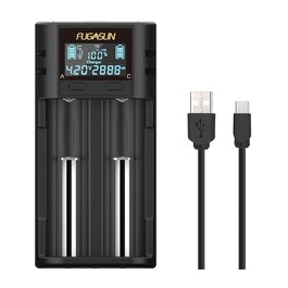 Зарядний пристрій LCD для акумуляторів 18650 21700 21750 (з PCB захистом) - Інтелектуальний зарядний пристрій