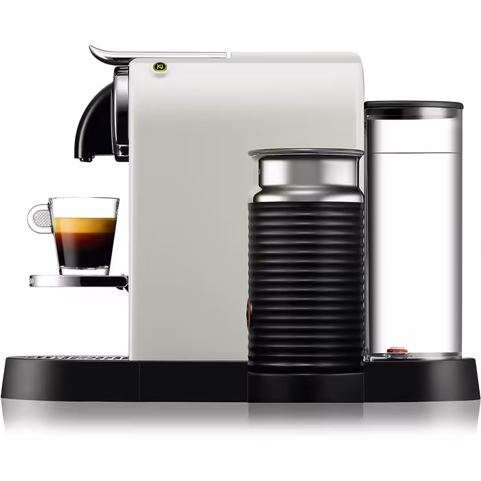 Nespresso De'Longhi Citiz EN267.WAE Coffee Capsule Machine with Milk Frother, 1710W, 1 L, ‎37.2 x 21.8 x 27.7 cm, Cream White