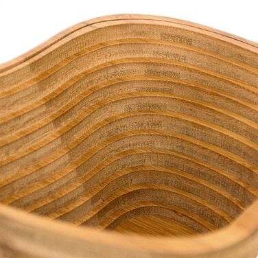 Relaxdays Collapsible Apple Basket made of Bamboo