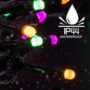 Кольорова гірлянда для декорування на 100 метрів, 1000 LED, вологостійка IP44, 8 режимів, для дому, саду, вечірки, ялинки, балкону, тераси