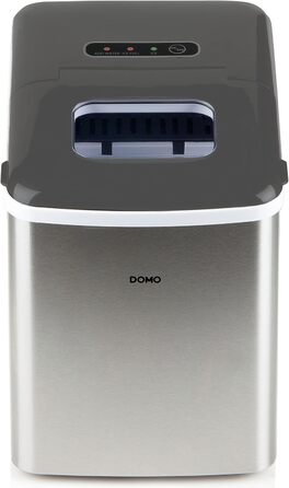 Машина для приготування льоду DOMO DO9253IB - 9 кубиків за 9 хвилин, 12 кг/день, бак 1.8L, з нержавіючої сталі