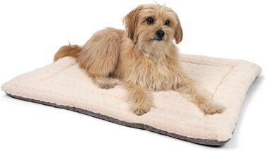 TrendPet Лежанка для собак і котів, двостороння, з підкладкою, 90x65 см, бежева