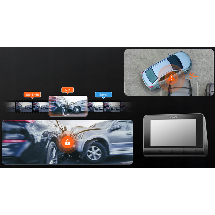Автомобільний відеореєстратор 70mai Dash Cam A810S 4K HDR