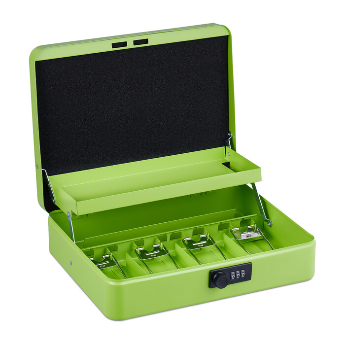 Relaxdays Cash Box Комбінація номерів Євро