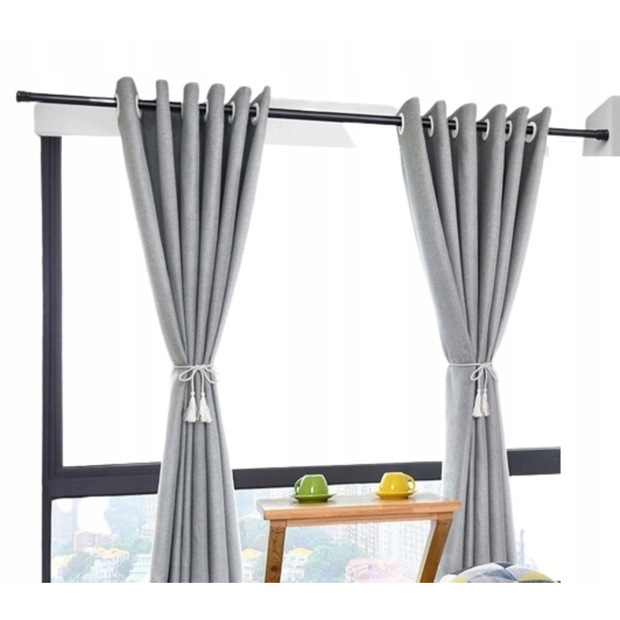 Розсувна штора для ванної Gold start 160-300 x 25 мм, чорна