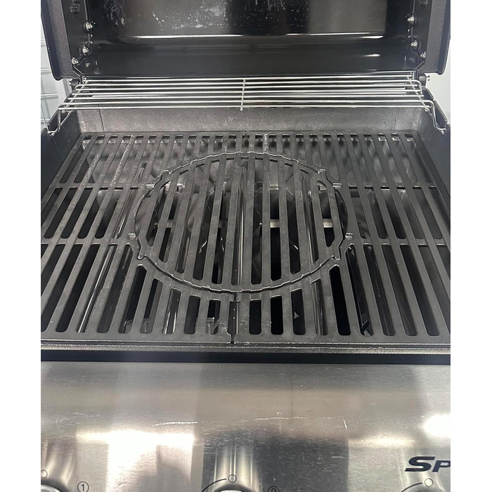 Гриль-плита для Weber Gourmet BBQ System Sear Rost, сумісна з Weber GS4 Spirit II 200/300, Genesis II E-310, II LX S-440, аксесуари GBS, чавун, 1 шт.