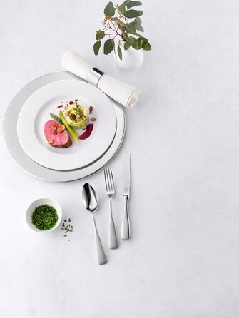 Набір столових приборів ZWILLING Nottingham 68 предметів для 12 осіб, нержавіюча сталь 18/10, полірування, сріблястий, преміум якість