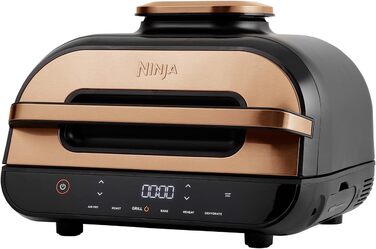 Ninja Foodi MAX Grill & Air Fryer, 3.8L Air Fryer with Digital Temperature Probe, Dishwasher-Safe Parts, Amazon Exclusive, 6-in-1, Copper/Black, AG551EUCP MAX PRO Grill & Air Fryer 3.8L Copper/Black