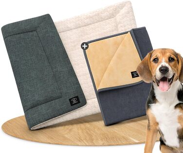 М'яка ковдра для собак Pawz | 2 шт. | 100x70 см | Стильна, міцна, для переноски, подорожей | Підходить для собак та котів