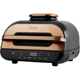 Ninja Foodi MAX Grill & Air Fryer, 3.8L Air Fryer with Digital Temperature Probe, Dishwasher-Safe Parts, Amazon Exclusive, 6-in-1, Copper/Black, AG551EUCP MAX PRO Grill & Air Fryer 3.8L Copper/Black