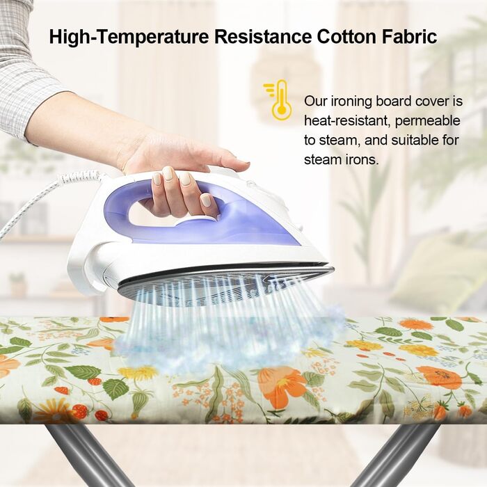 Покриття для прасувальної дошки Philorn 120x40 см для парогенератора, з тепловим відбиттям та функцією швидкої прасування, з сіткою та гумкою, підходить для прасувальних дошок 38-45 см x 130-140 см (світло-зелений)