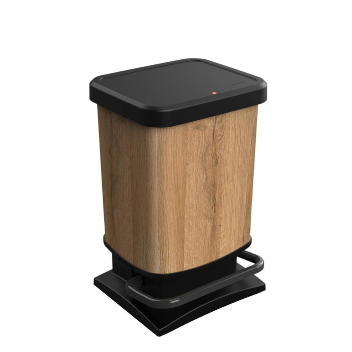 Відро для сміття Ho Paso 20л з кришкою, пластик (PP перероблений), BPA-free, 20л (29.3 x 26.6 x 45.7 см)