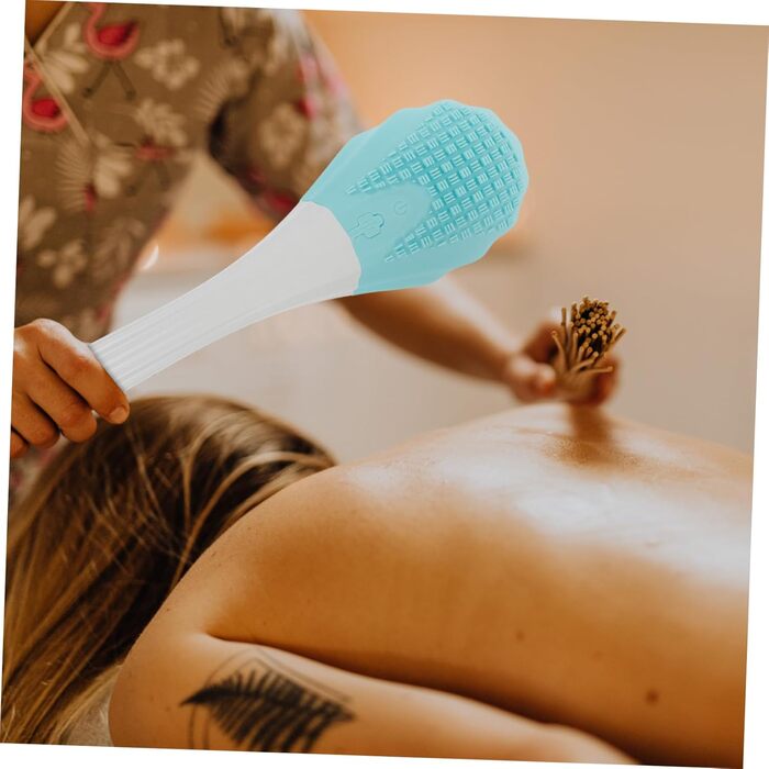 1 Piece Bath Brush Bath Scrubber Back Shower Scrubber Electric Cleaning Brush Shower Brush Back Shower Scrubber Blue