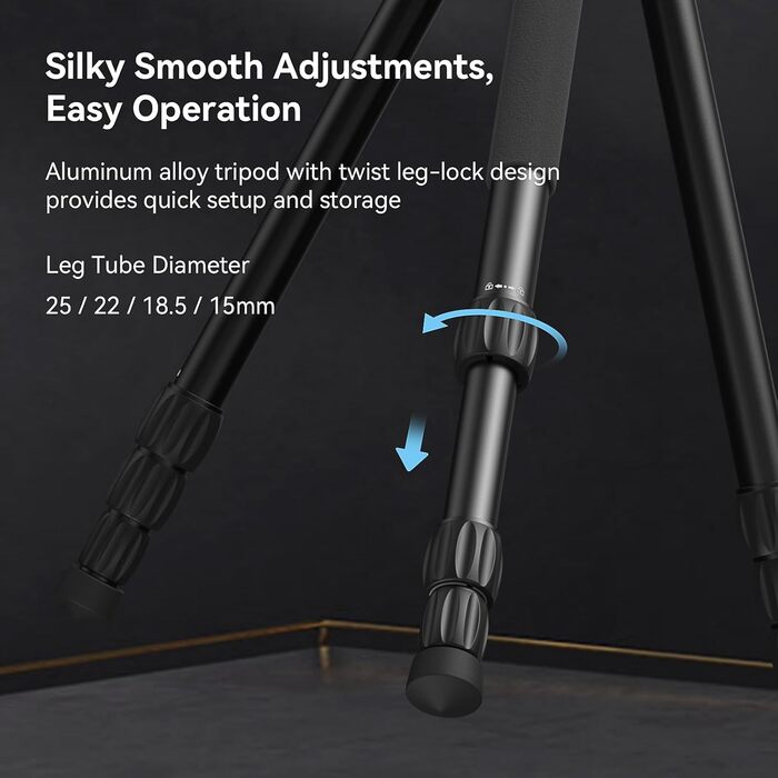 Відеоштатив SmallRig FreeBlazer CT190 (4319) 183 см з гідравлічною головою, нівеліром та моноподом для влогінгу та подорожей, навантаження 4 кг, з сумкою
