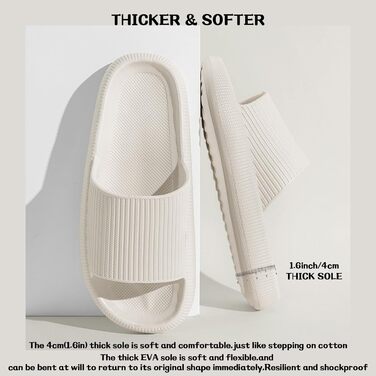 Шльпанці Cozislides Original: м'які, неслизькі шльпанці для дому та басейну (46/47 EU, Бежевий)