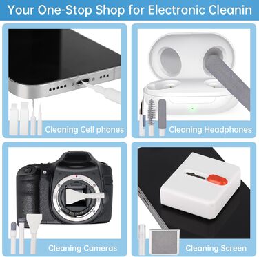 Набір для чищення 32 в 1 з щіткою: багатофункціональні аксесуари для чищення електроніки (AirPods, клавіатури, ноутбуки, телефони, навушники)
