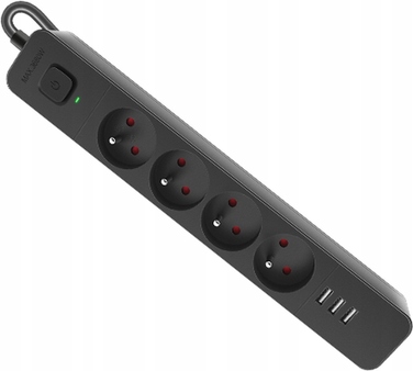 Мережевий фільтр Defender SFS 135, 5 м, 4 розетки, 3x USB