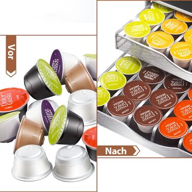 Тримач для капсул кави MASTERTOP для Dolce Gusto, 2 яруси, 72 капсули, органайзер для капсул Dolce Gusto