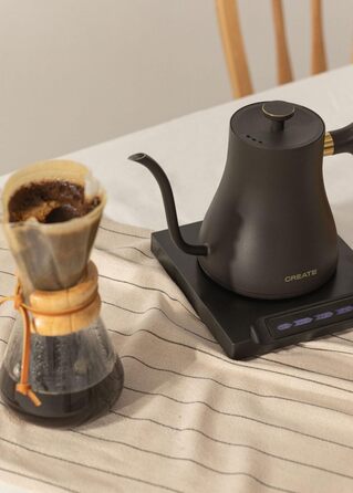 Electric Kettle 0.5L - HATTORI STUDIO - White with Keep Warm, Safety System, Thermostat, Digital Display, Temperature Indicator, 880W