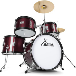 XDrum Junior Pro Kinder барабанний набір Red - для дітей 5-9 років, з аксесуарами та навчальним посібником