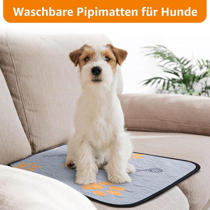 Багаторазові підгузки для цуценят, 2 шт. Супер вбираючі піпемати для собак, нековзні тренувальні пелюшки для диванів, вольєрів або автокрісел 76x81 см (2 шт.) (46x61 см (2 шт.))