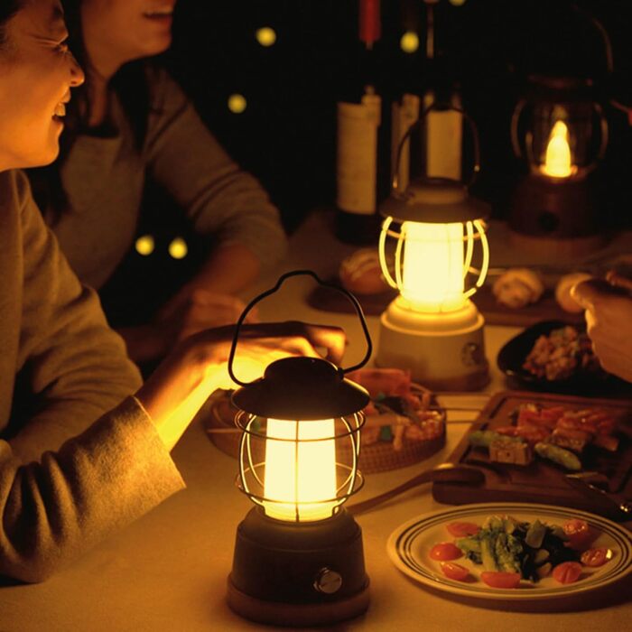 Outdoor LED Camping Lantern AdventureLight - Weatherproof Battery-Powered Camping Lamp with up to 200h Runtime, Steplessly Dimmable, 2 Color Temperatures: Cozy & Refreshing, 390 Lumens, USB Rechargeable