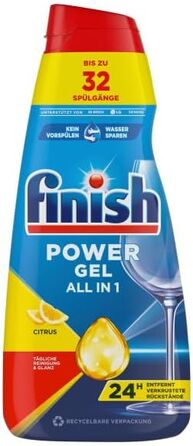 Гель для посудомийних машин Finish Power Gel Citrus, 6 x 650 мл