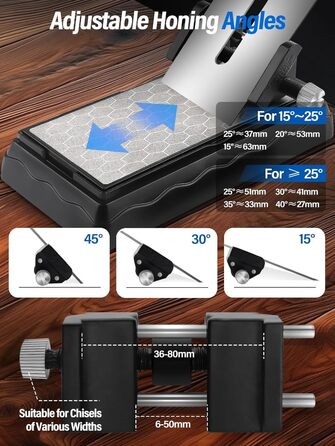 Двобічний алмазний точильний камінь Kalolary для ножів, ножниць, кухонних та туристичних інструментів (400/1000 гріт з доводкою)