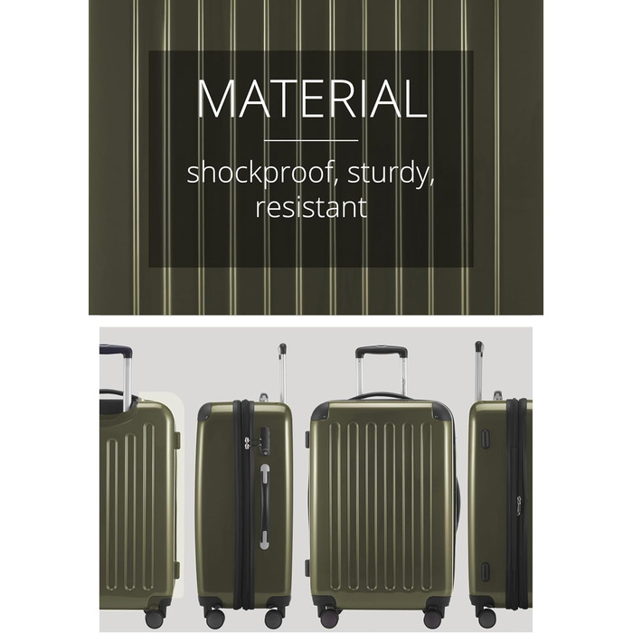 Чемодан Hauptstadtkoffer Alex TSA R2, 65 см, зелений (1 шт.)