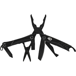 Gerber Multi-tool with 12 functions, Dime Pocket Multi-tool, Black, 1014030 (Black (EU Version))