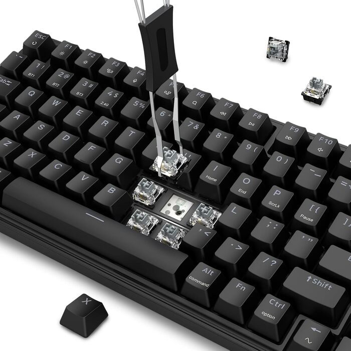 Redragon K628 Тримодова Бездротова Механічна Клавіатура та Миша, 8000 DPI, Чорний (S162)